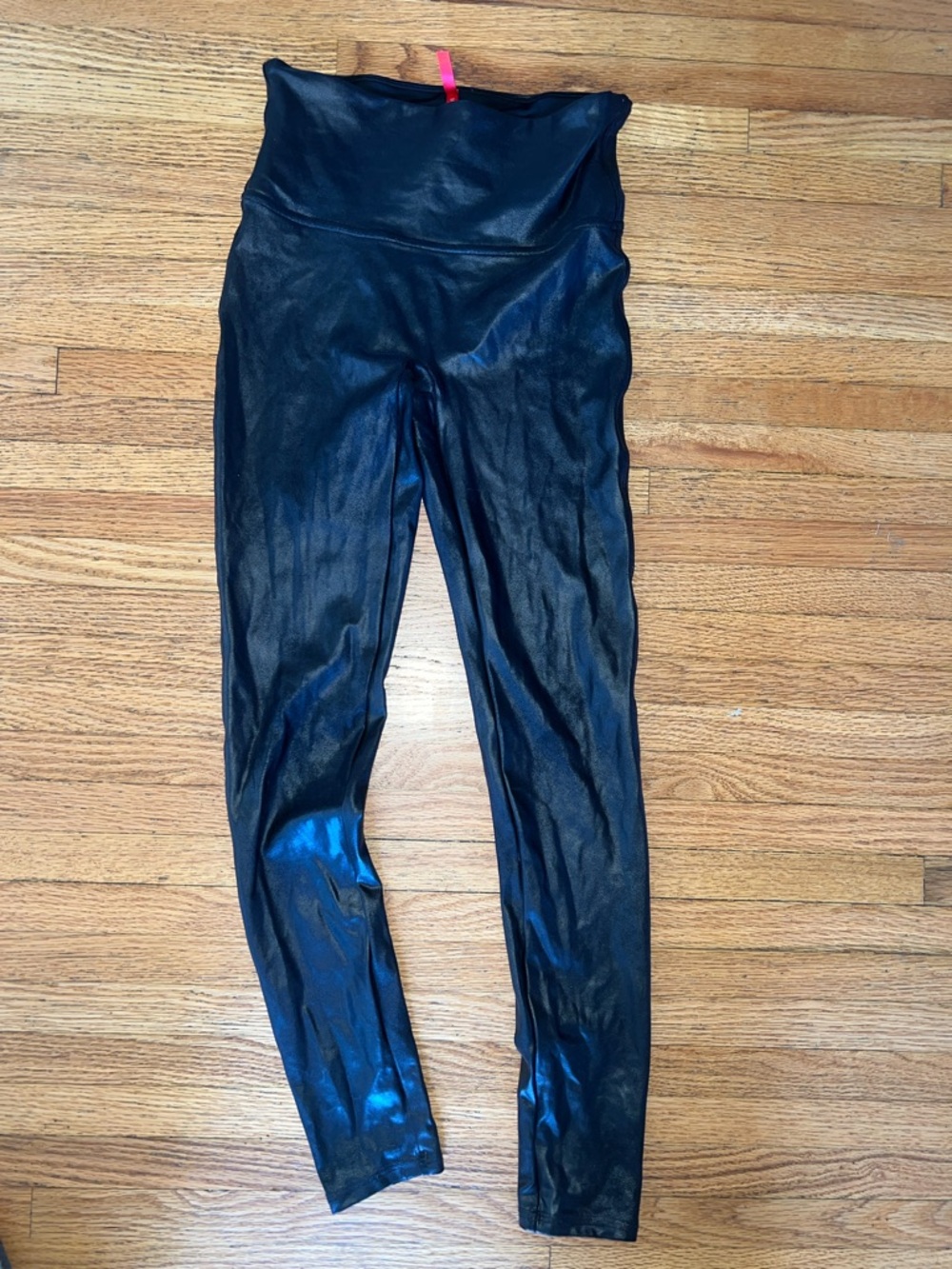 Spanx High-Waist Shiny Black Leggings